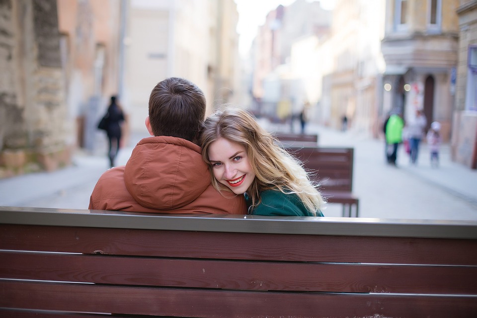 couple on bench